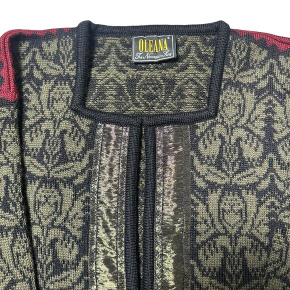 Oleana The Norwegian Story Wool Square Neck Sweater - Picture 2 of 9